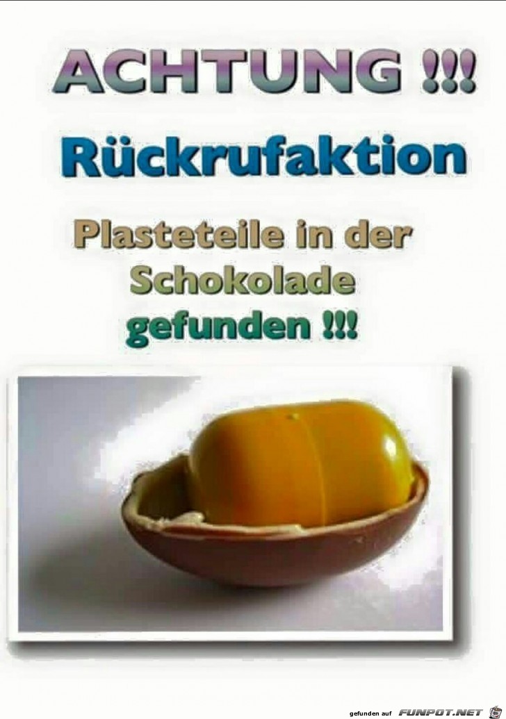 Achtung ! ! ! Rckrufaktion