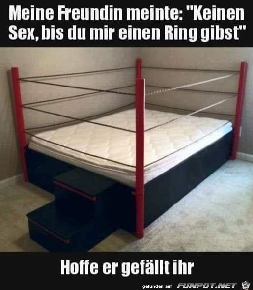 Sie wollte unbedingt einen Ring