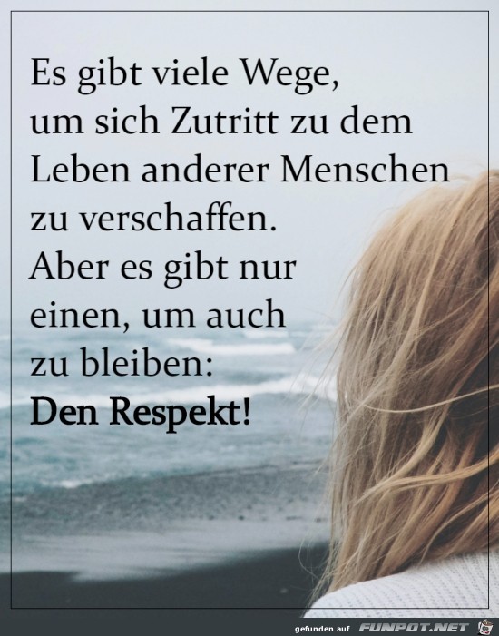 Der Respekt