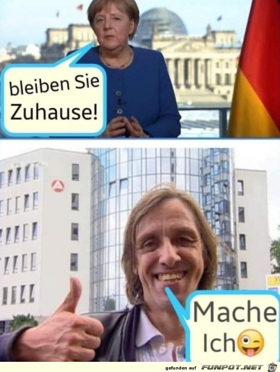 Bleiben Sie zuhause