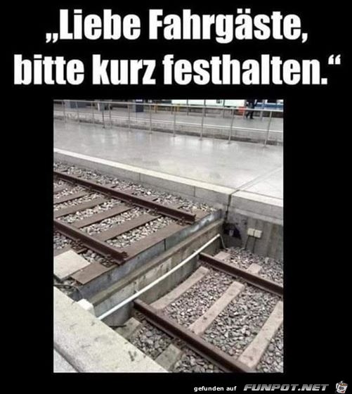 Es knnte etwas holpern bei der Fahrt