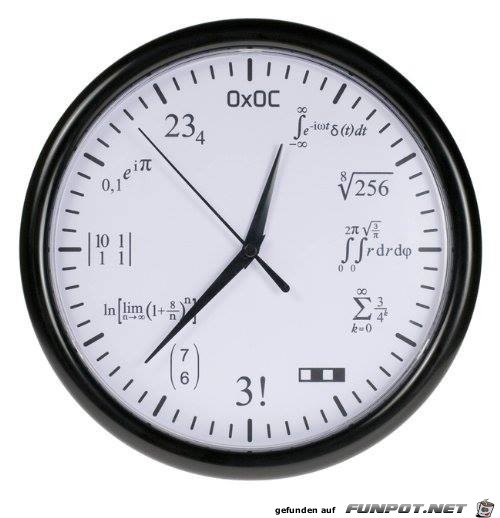 eine Uhr fr Mathematiker