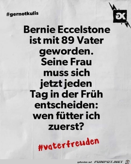 Mit 89 noch Vater geworden