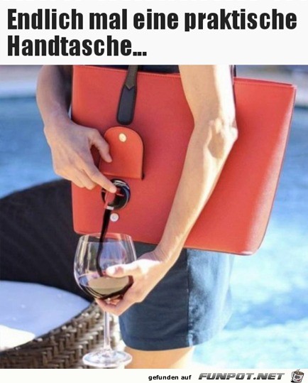 Endlich eine praktische Handtasche