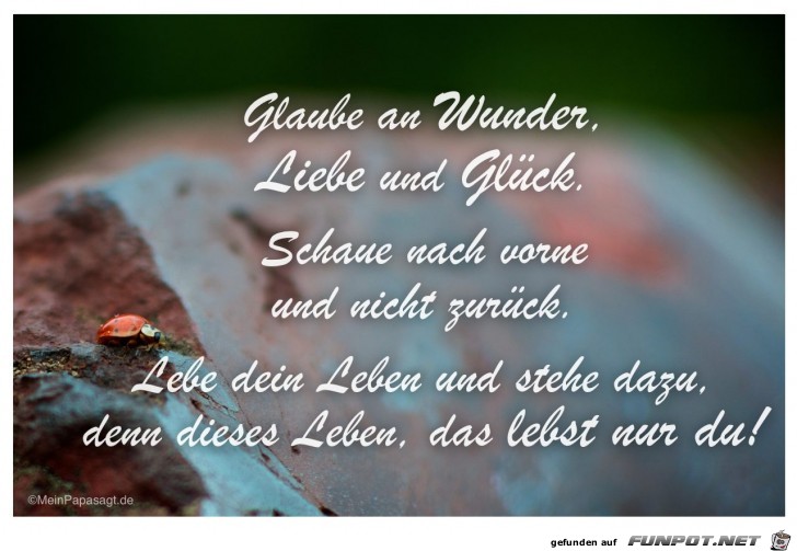 Glaube an Wunder