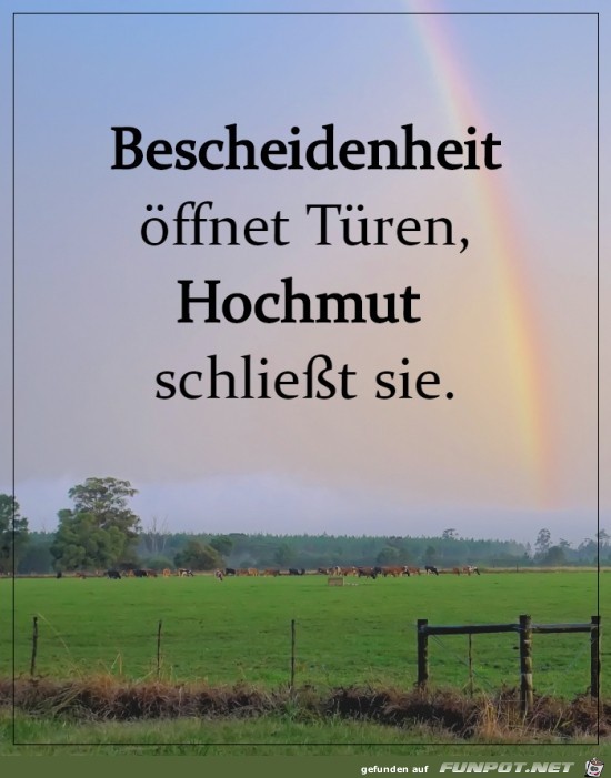 Bescheidenheit