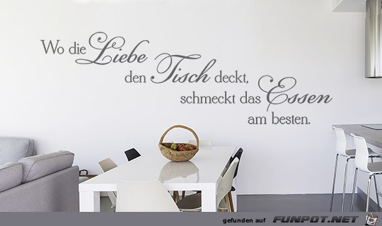 Wo die Liebe den Tisch deckt