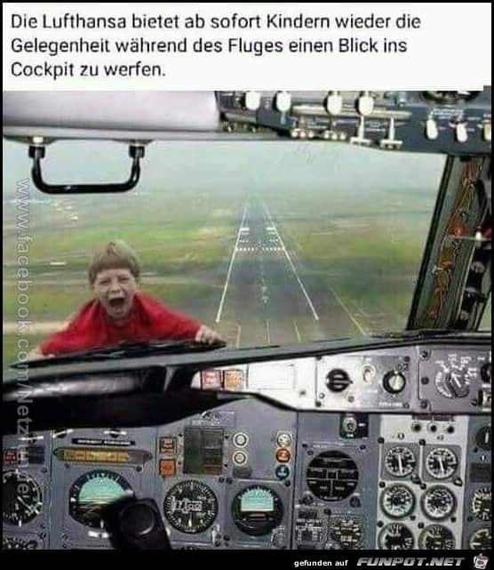 Kinder im Flugzeug