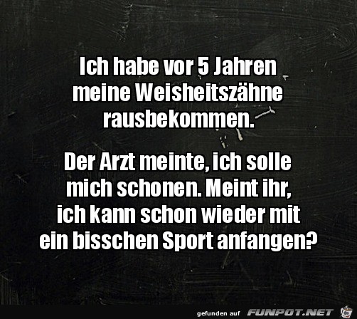 Kann ich wieder Sport machen?