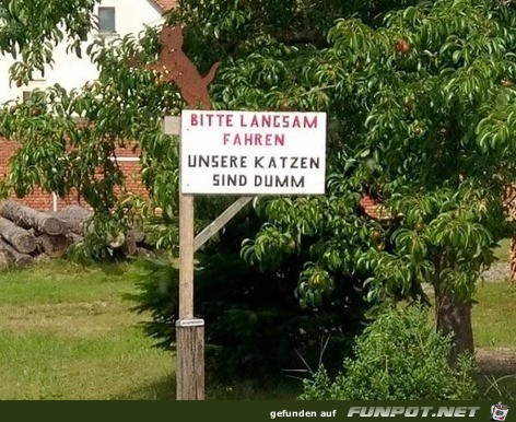 Bitte langsam fahren