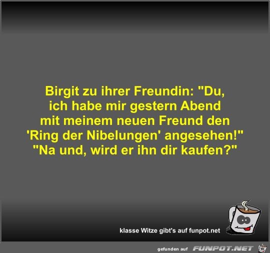 Birgit zu ihrer Freundin