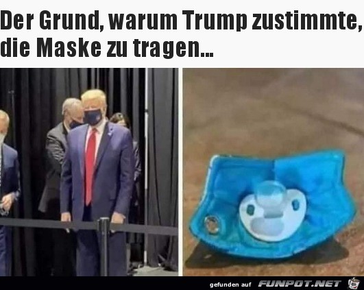 Trump mit Maske