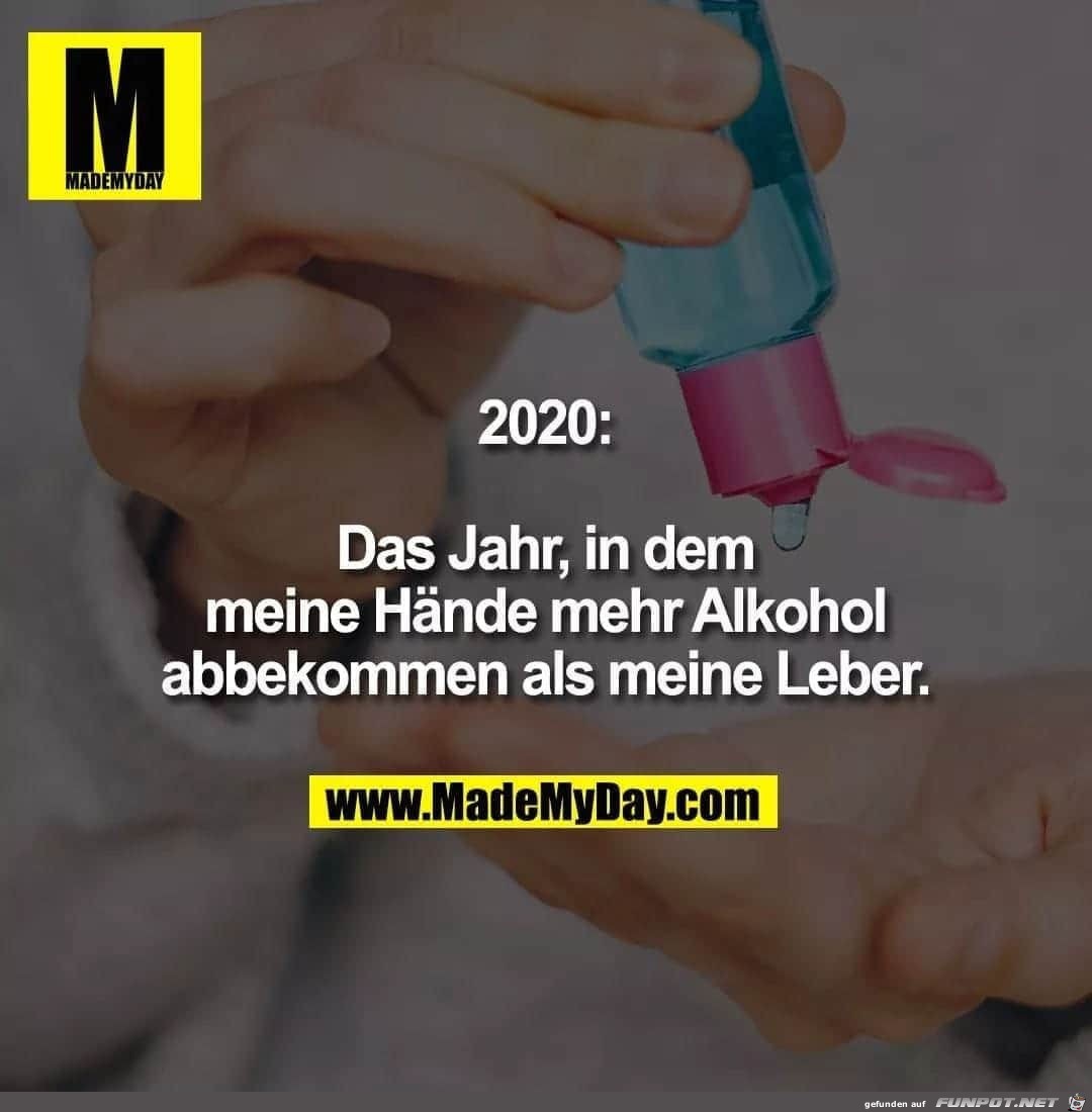 Alkohol im Jahr 2020