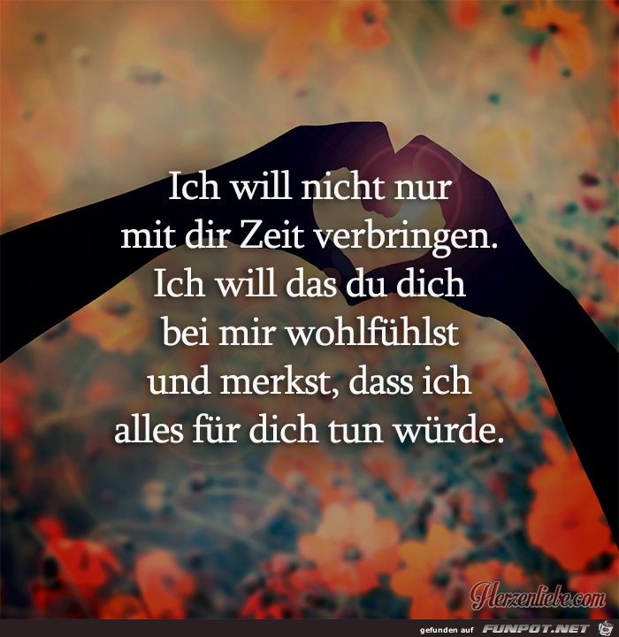 Ich will nicht nur...