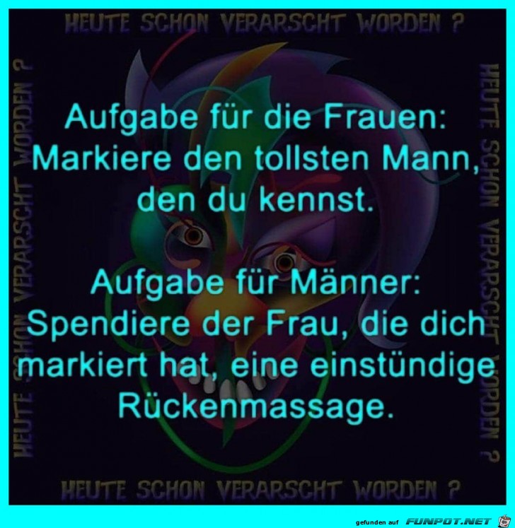 Aufgabe fr Frauen und Mnner