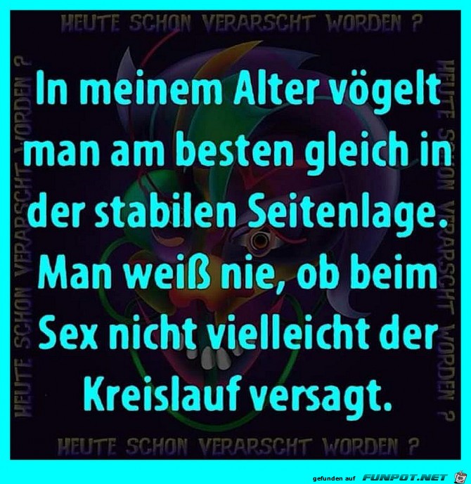 In meinem Alter