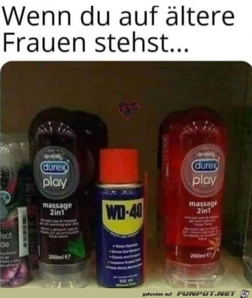 Wenn du auf ltere Damen stehst