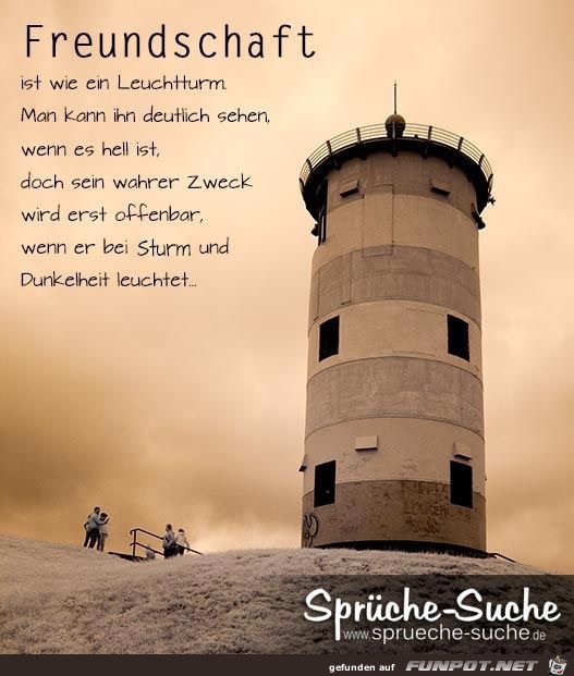 Freundschaft Ist Wie Ein Leuchtturm