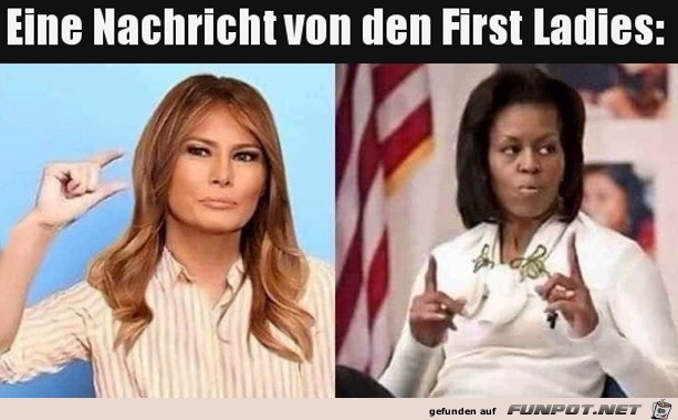 Was wollen diese First Ladies uns wohl zeigen