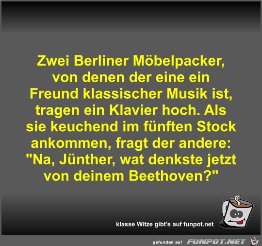 Zwei Berliner Mobelpacker