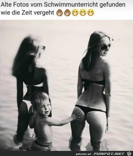 Alte Bilder vom Schwimmunterricht