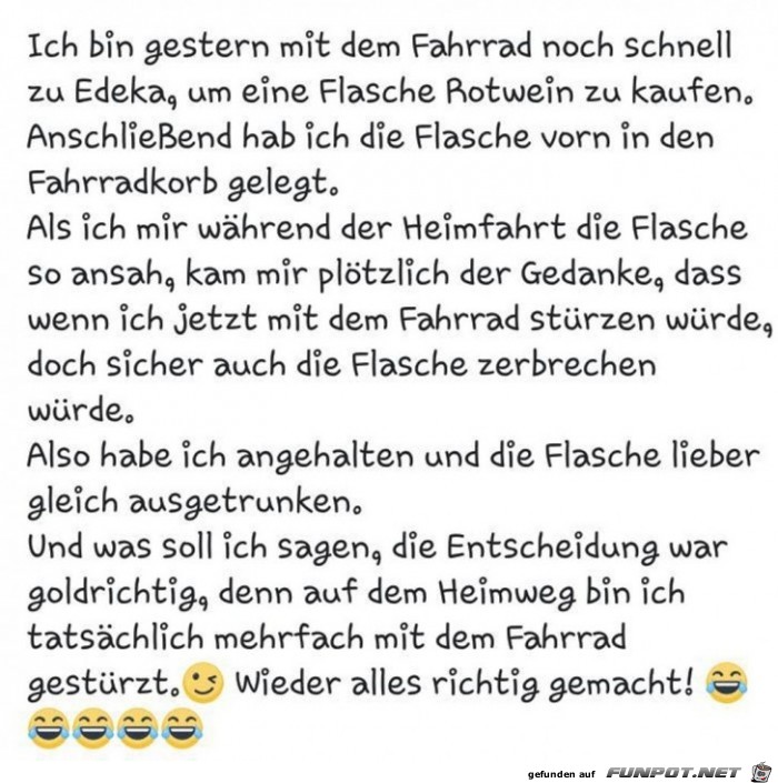 Wieder alles richtig gemacht 