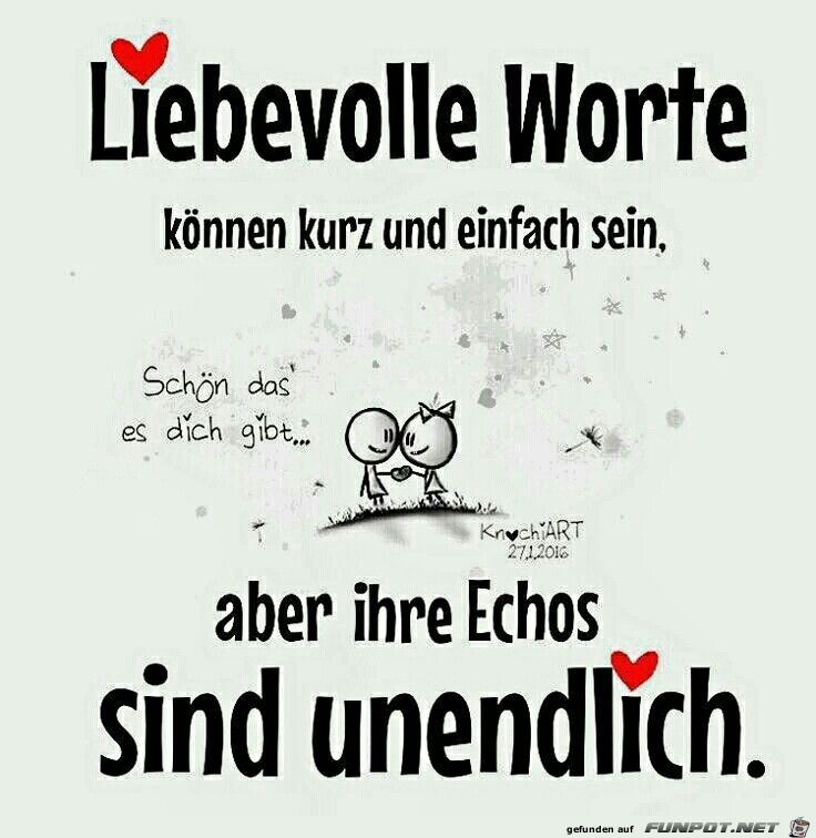 Liebevolle Worte