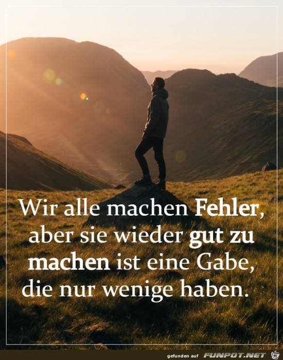 Wir alle machen Fehler