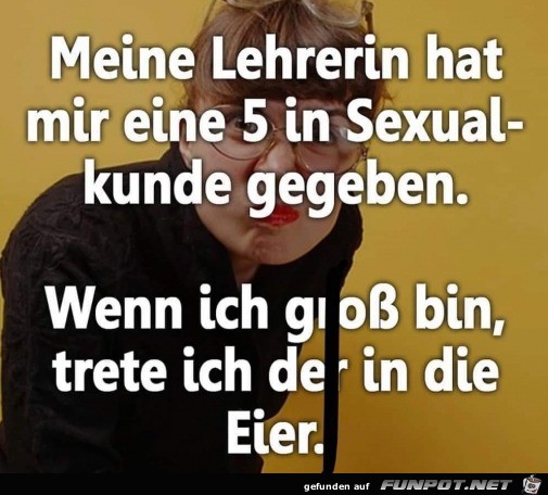 Blde Lehrerin