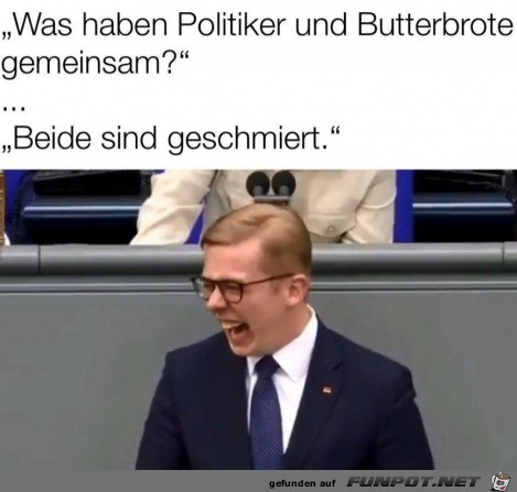 Politiker und Butterbrote