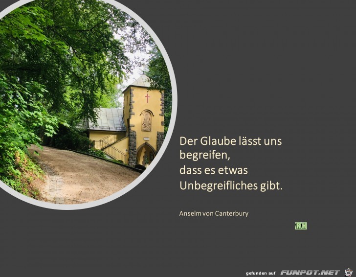 der Glaube laesst uns begreifen