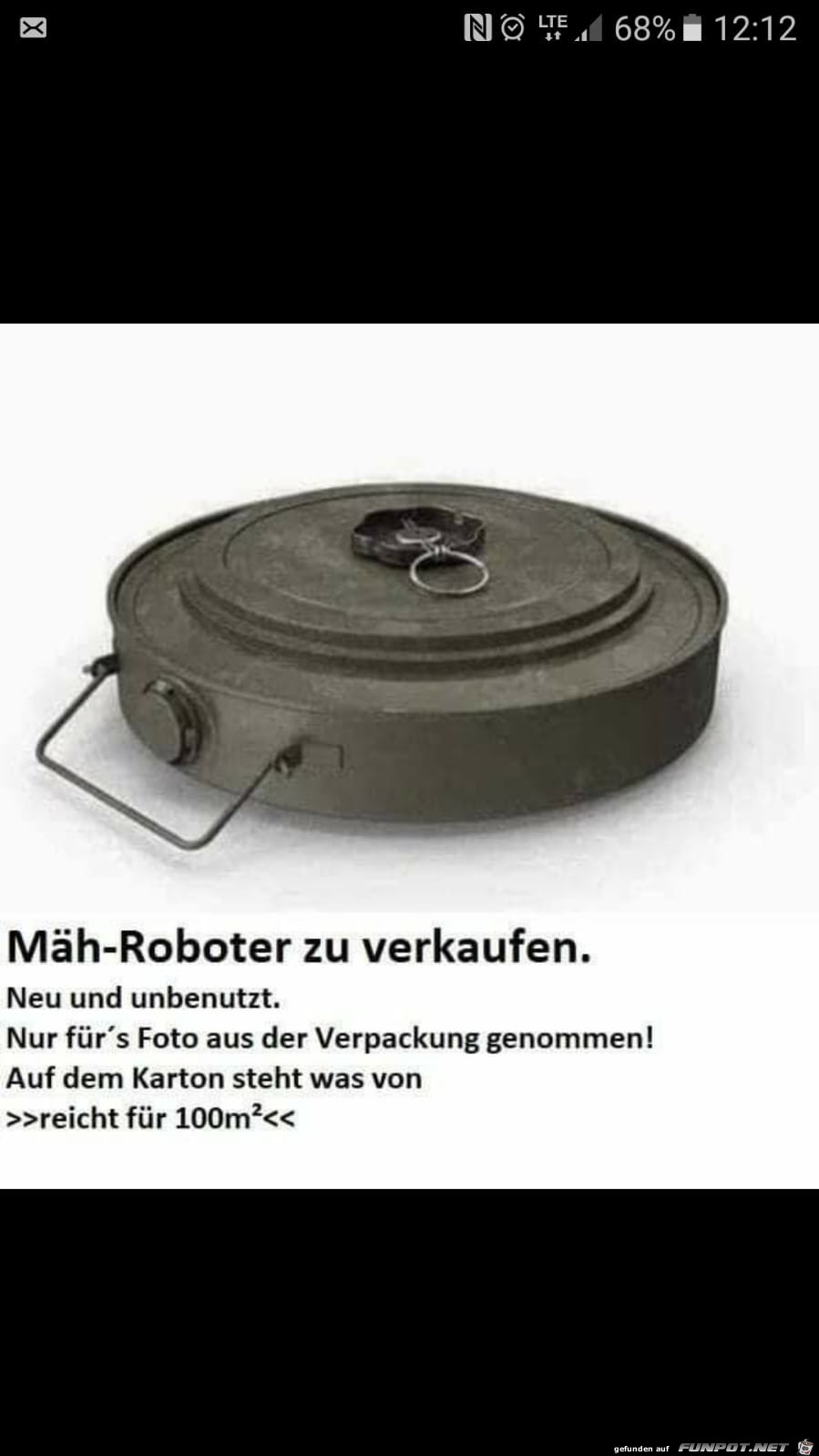 Landmine als Mh-Roboter