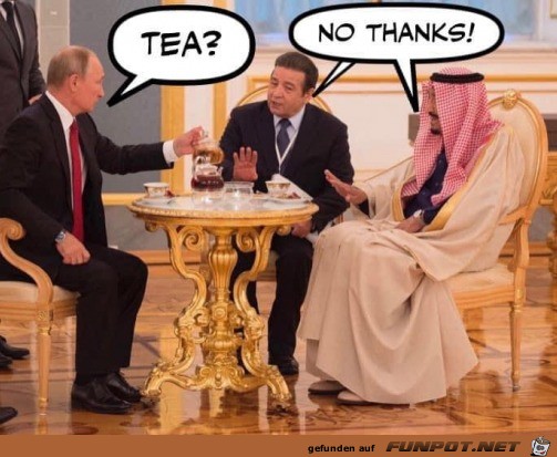 Lieber keinen Tee von den Russen