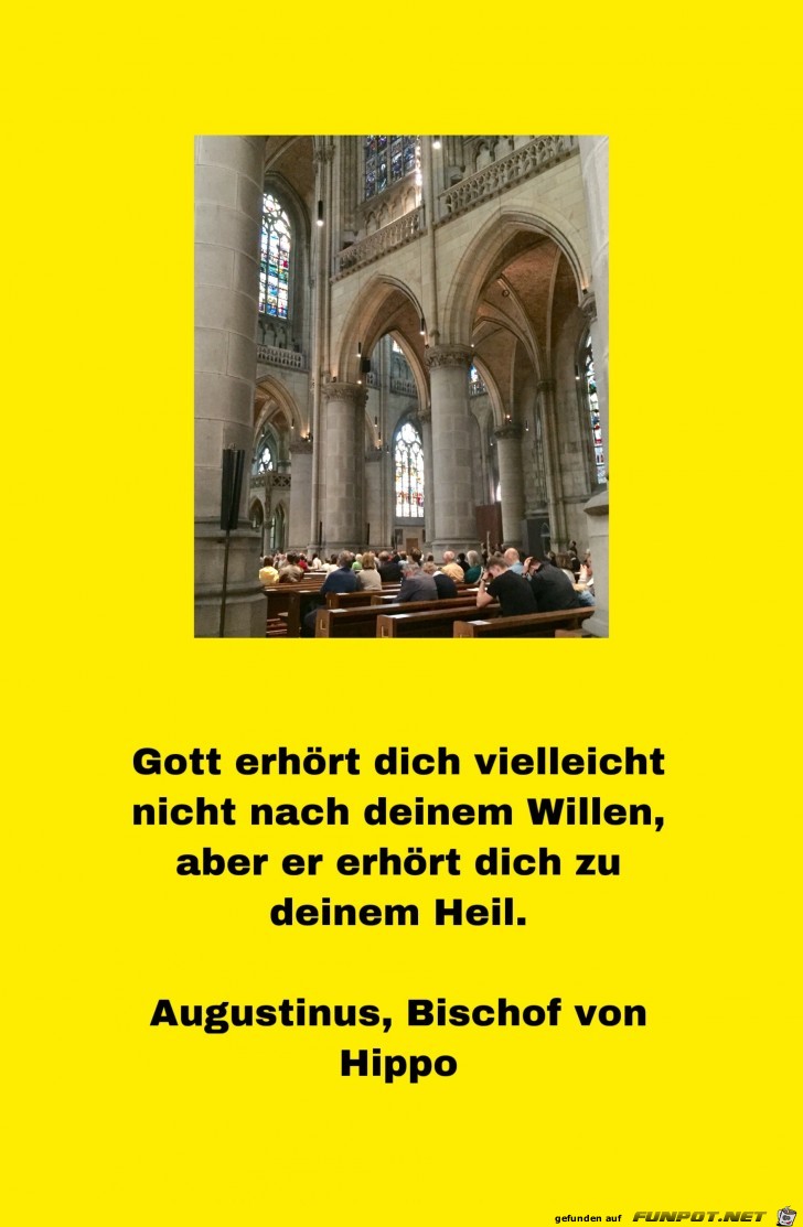 gott erhoert dich vielleicht