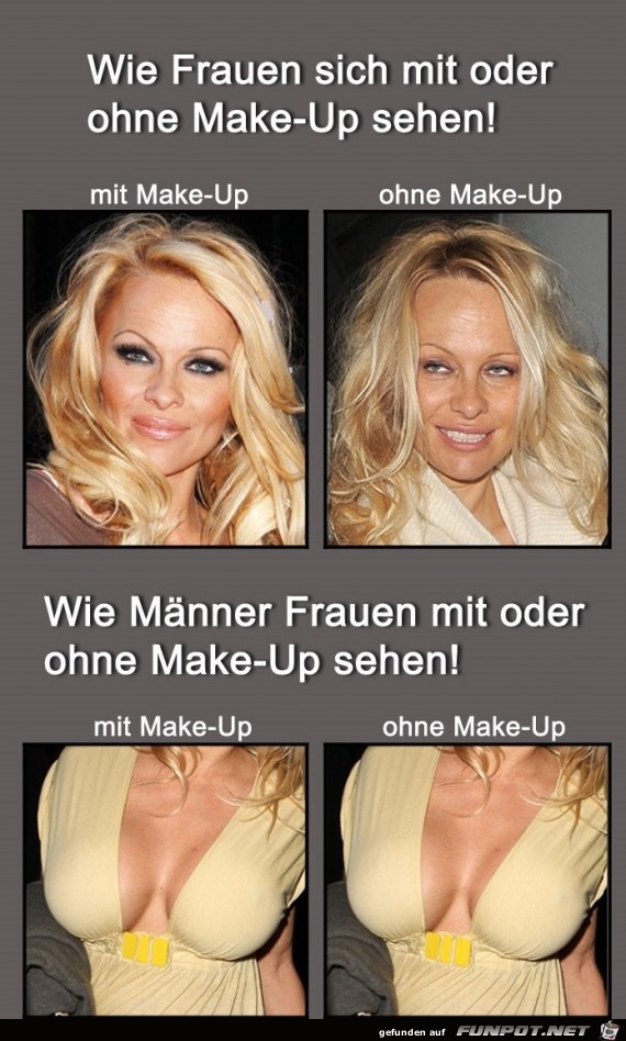 Mit Make-Up Ohne Make-Up