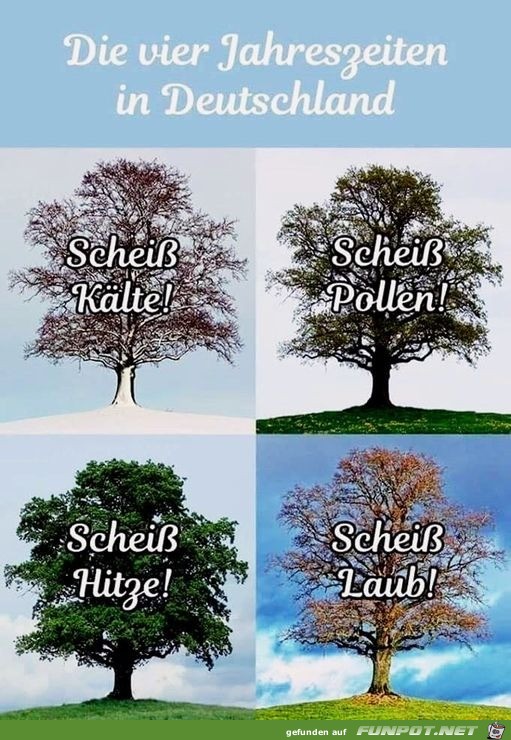 die Jahreszeiten in Deutschland