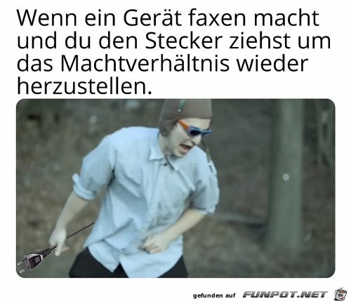 Gert macht Faxen