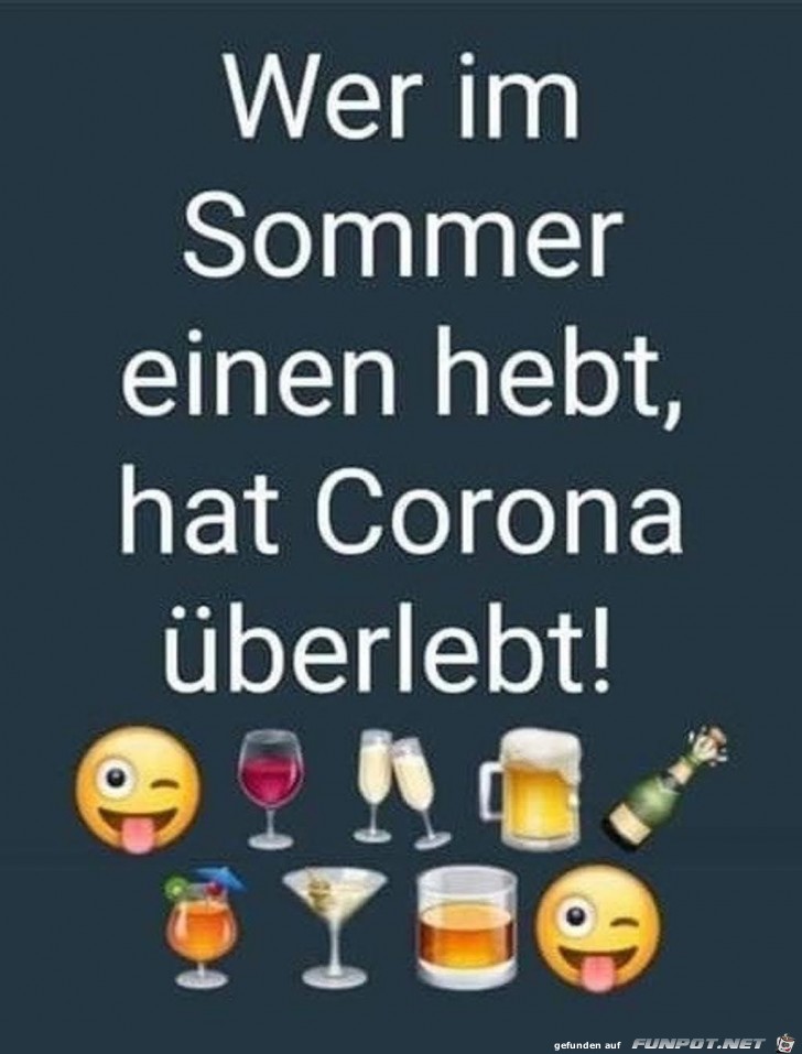 Wer im Sommer einen hebt