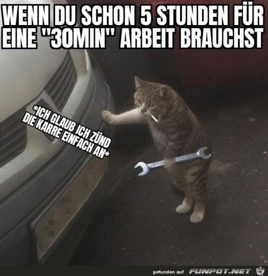 Ich znd die Karre an