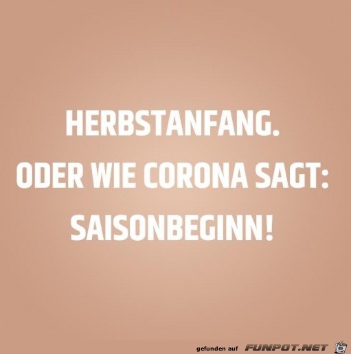 Herbstanfang