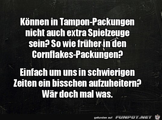 Tampon-Packung