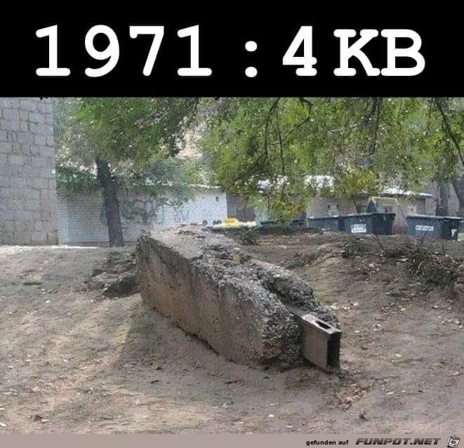 Das waren damals 4KB Das waren damals 4KB