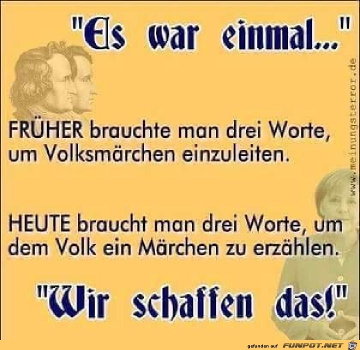Wir schaffen das Wir schaffen das