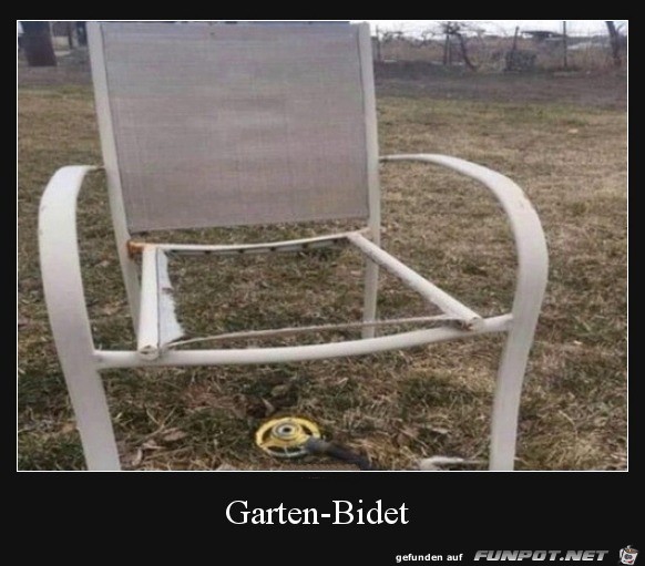 Das Garten-Bidet