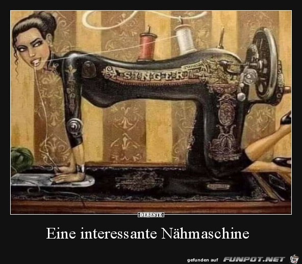 Interessante Naehmaschiene