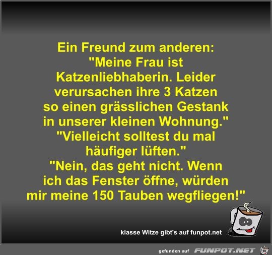 Ein Freund zum anderen