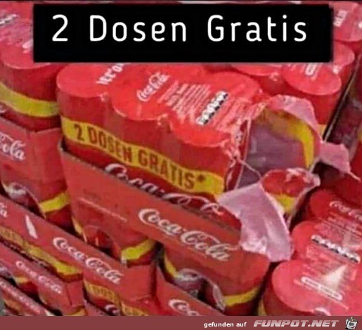 2 Dosen sind gratis