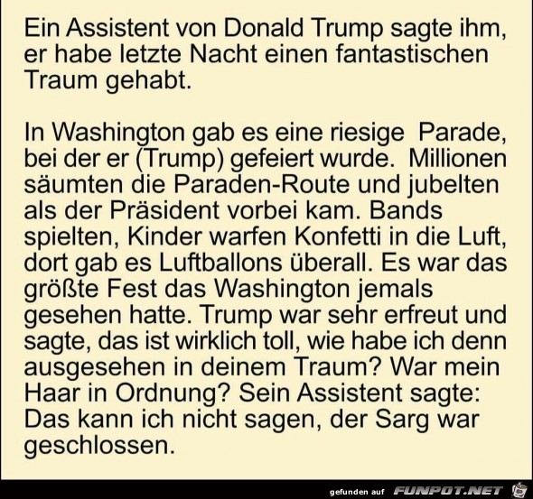 Ein Assistent von Donal Trump...