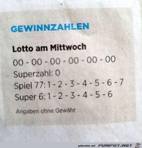 Super Gewinnzahlen