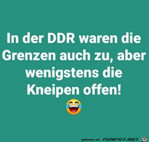 Grenzen zu aber Kneipen offen